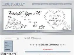 Sites similar to tiertafel-lippe.de