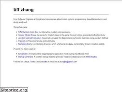 Sites similar to tiffzhang.com