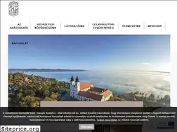 Sites similar to tihanyiapatsag.hu