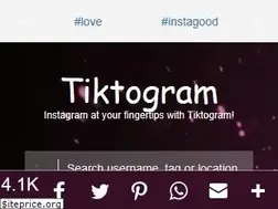 Sites similar to tiktogram.com