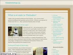 Sites similar to timbuktuheritage.org
