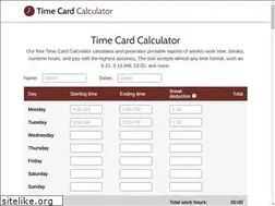 Sites similar to timecard-calculator.net
