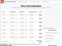 Sites similar to timecardcalc.com