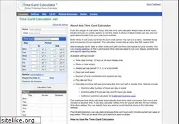Sites similar to timecardcalculator.net