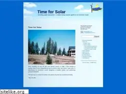 Sites similar to timeforsolar.com