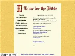 Sites similar to timeforthebible.org