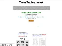Sites similar to timestables.me.uk