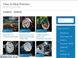 Sites similar to timetoblogwatches.com