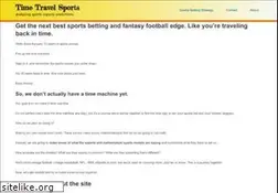 Sites similar to timetravelsports.com