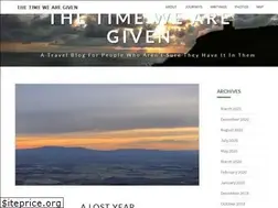 Sites similar to timewearegiven.com