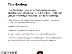 Sites similar to timhordern.com