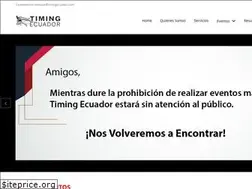 Sites similar to timingecuador.com