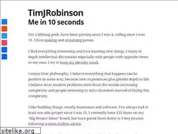 Sites similar to timjrobinson.com