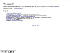 Sites similar to timmaxwell.org