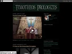 Sites similar to timotheosprologizes.blogspot.com