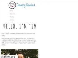 Sites similar to timothybackes.com