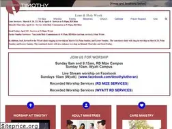 Sites similar to timothylutheran.com