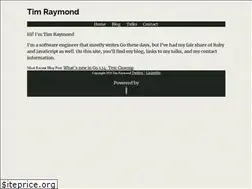 Sites similar to timothyraymond.com