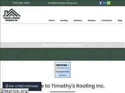 Sites similar to timothysroofing.com