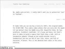 Sites similar to timswan.com