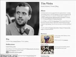 Sites similar to timvieira.github.io