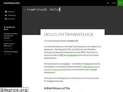 Sites similar to timwhitlock.info