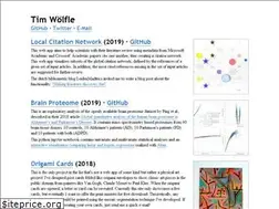 Sites similar to timwoelfle.de