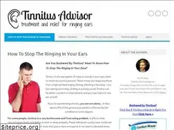 Sites similar to tinnitusadvisor.com