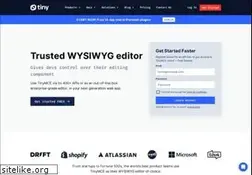 Sites similar to tinymce.moxiecode.com
