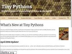Sites similar to tinypythons.com