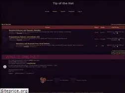 Sites similar to tipofthehat.forumotion.com