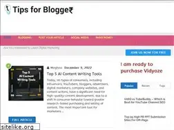 Sites similar to tipsforblogger.com