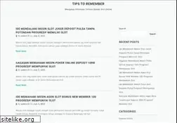 Sites similar to tipstoremember.com