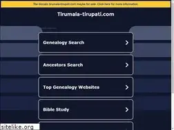 Sites similar to tirumala-tirupati.com