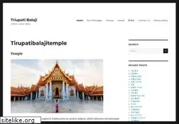 Sites similar to tirupatibalajitemple.com