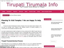 Sites similar to tirupatitirumalainfo.com