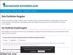 Sites similar to tischkicker-ratgeber.com