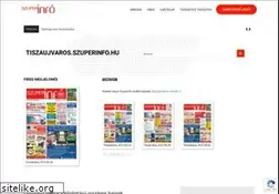 Sites similar to tiszaujvaros.szuperinfo.hu