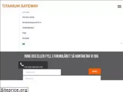 Sites similar to titanium-gateway.se