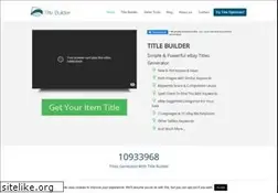 Sites similar to title-builder.com