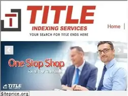 Sites similar to titleindexingservices.com