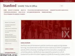 Sites similar to titleix.stanford.edu