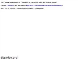 Sites similar to titlevault.com
