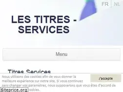 Sites similar to titres-services-onem.be
