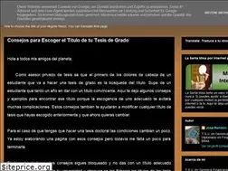 Sites similar to titulodetesis.blogspot.com