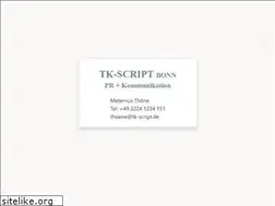 Sites similar to tk-script.de