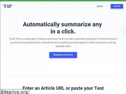 Sites similar to tldrthis.com