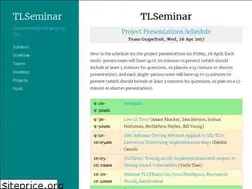 Sites similar to tlseminar.github.io