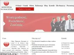 Sites similar to tlumaczenia-koncepcja.pl