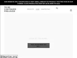 Sites similar to tobecontinuedpreloved.com